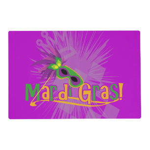 Mardi Gras Mask Placemat