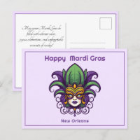 💚💜💛 Mardi Gras Mask