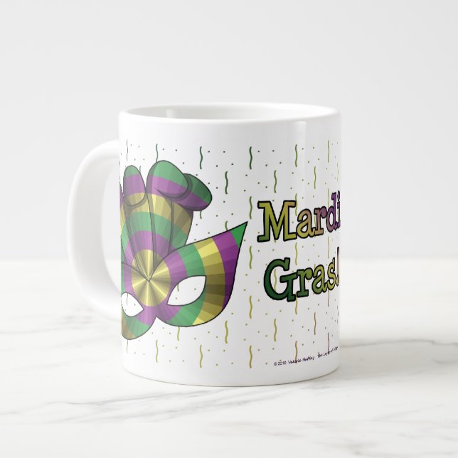 Mardi Gras Mask Specialty Mug (Front Left)