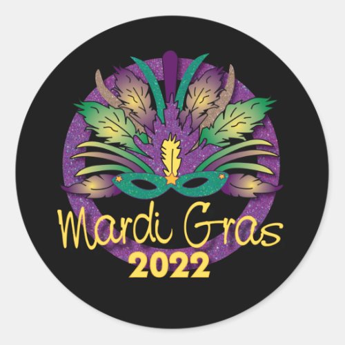 Mardi Gras Mask Sticker _2022