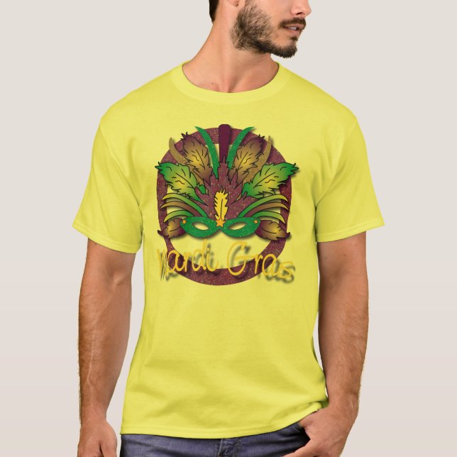 Mardi Gras Mask T-shirt (Front)