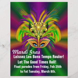 Mardi Gras Mask The-Queen Flyer
