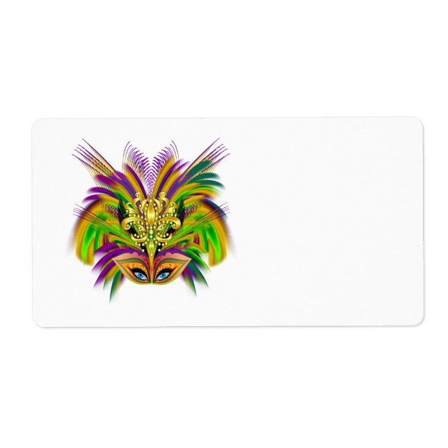 Mardi-Gras-Mask-The-Queen-V-2 Label (Front)