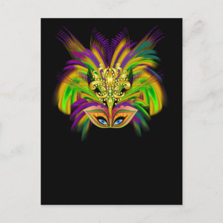 Mardi-Gras-Mask-The-Queen-V-2 Postcard