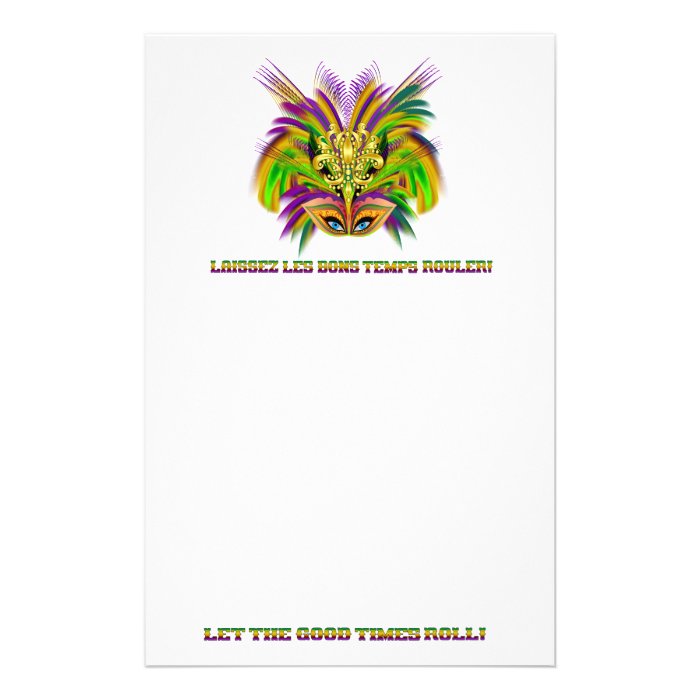 mardi gras stationery