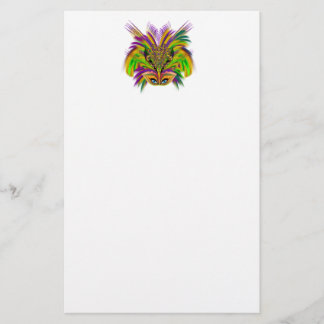 Mardi-Gras-Mask-The-Queen-V-3 Stationery