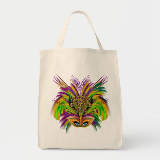 Mardi-Gras-Mask-The-Queen-V-3 Tote Bag (Front)