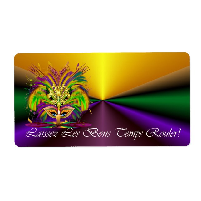 Mardi-Gras-Mask-The-Queen-V-4 Label (Front)