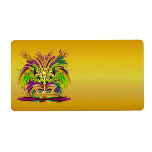Mardi-Gras-Mask-The-Queen-V-4 Label (Front)