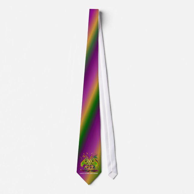 Mardi-Gras-Mask-The-Queen-V-4 Tie (Front)