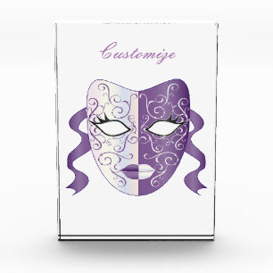 Mardi Gras Mask Thunder_Cove Acrylic Award