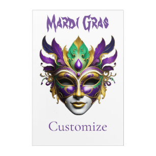 Mardi Gras Mask Thunder_Cove Acrylic Print