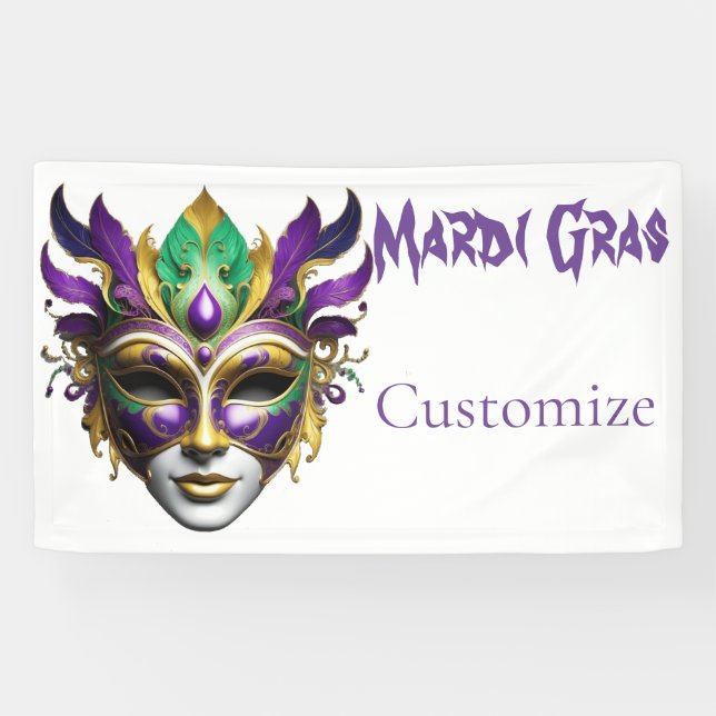 Mardi Gras Mask Thunder_Cove Banner (Horizontal)