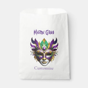 Mardi Gras Mask Thunder_Cove Favor Bag