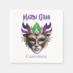 Mardi Gras Mask Thunder_Cove Napkins