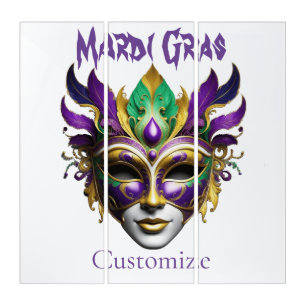 Mardi Gras Mask Thunder_Cove Triptych