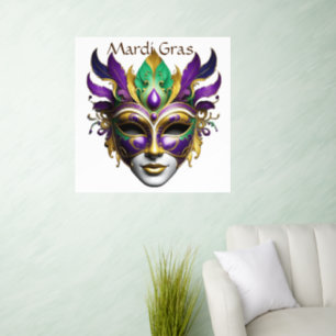 Mardi Gras Mask Thunder_Cove Wall Decal