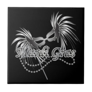 Mardi Gras Mask Tile