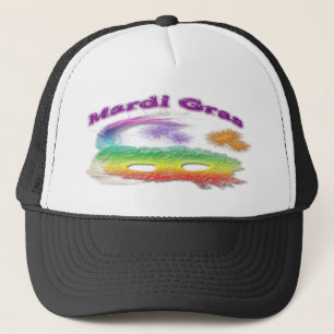 Mardi Gras Mask Trucker Hat