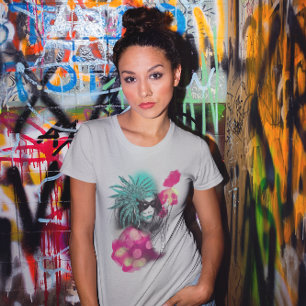 Mardi Gras Masked Carnival Girl New Orleans T-Shirt