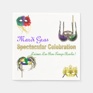 Mardi Gras Masks 1 Napkins