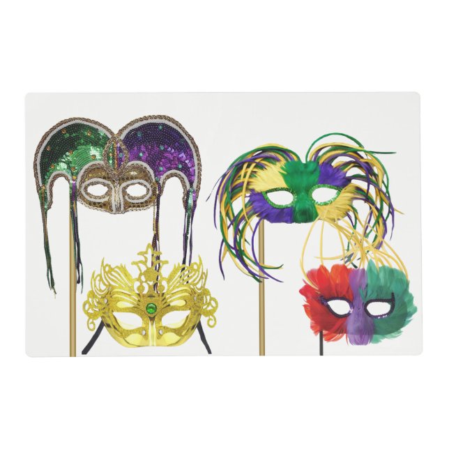 Mardi Gras Masks 1 Placemat (Front)