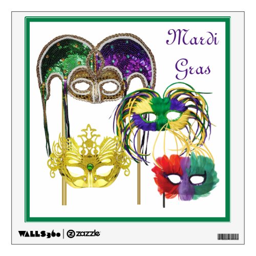 Mardi Gras Masks 1 Wall Decal