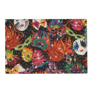 Mardi Gras Masks 2 Placemat