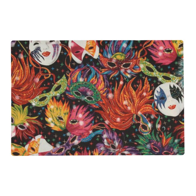 Mardi Gras Masks 2 Placemat (Front)