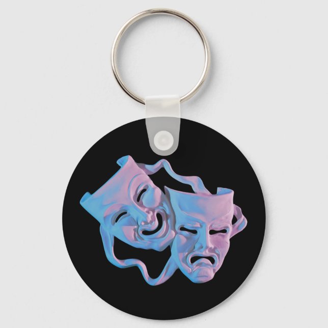 mardi Gras Masks Keychain (Front)
