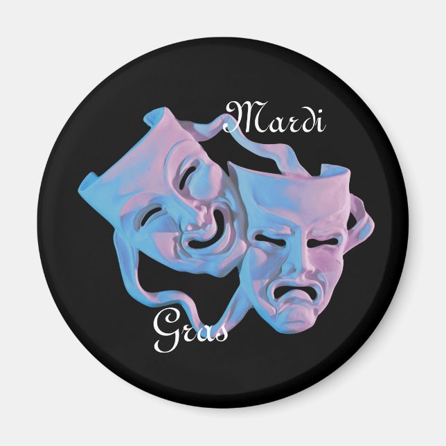 Mardi Gras Masks Magnet (Front)