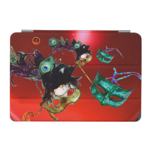 MARDI GRAS MASKS MASQUERADE PARTY Red iPad Mini Cover