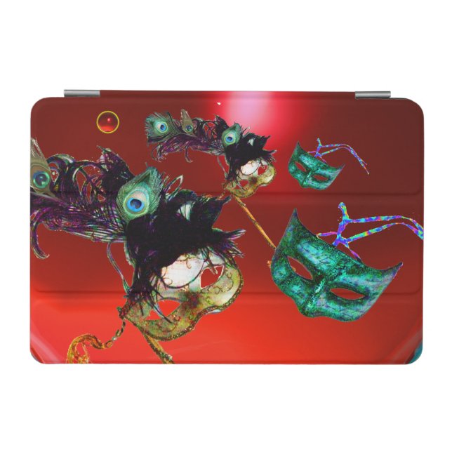 MARDI GRAS MASKS MASQUERADE PARTY  Red iPad Mini Cover (Horizontal)