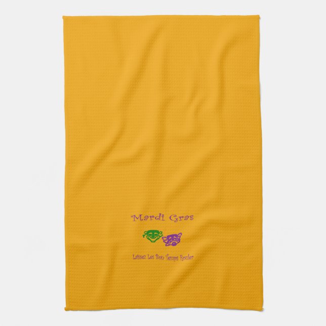 Mardi Gras Masks Rouler Towel (Vertical)