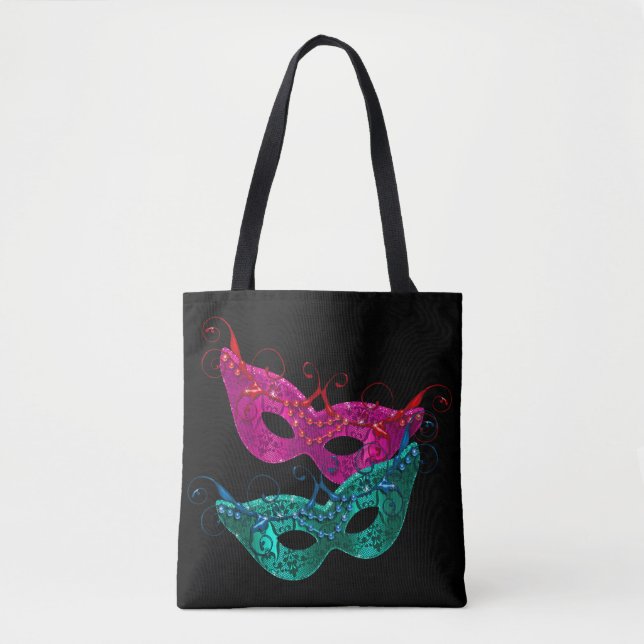 Mardi Gras Masks Tote Bag (Front)