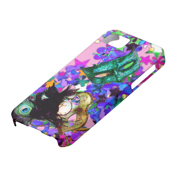 MARDI GRAS MASQUERADE BALL MASK  confetti iPhone 5 Cover