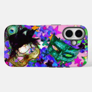 MARDI GRAS MASQUERADE BALL MASK  confetti iPhone 16 Case