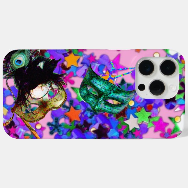 MARDI GRAS MASQUERADE BALL MASK  confetti Case-Mate iPhone Case (Back (Horizontal))