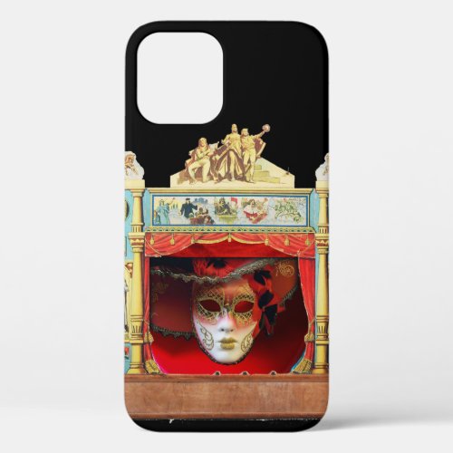 MARDI GRAS MASQUERADE BALL THEATRE STAGE Monogram iPhone 12 Case