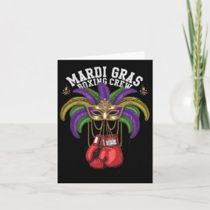 Mardi Gras Masquerade Lively With Boxing Crew Card