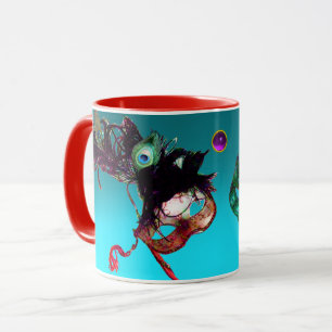 MARDI GRAS MASQUERADE MASKS Blue Gemstone Mug