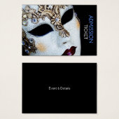 Mardi Gras Masquerade Party Admission Tickets (Front & Back)