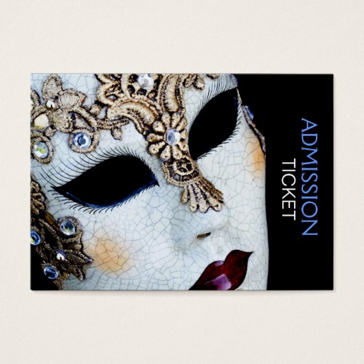 Mardi Gras Masquerade Party Admission Tickets (Front)