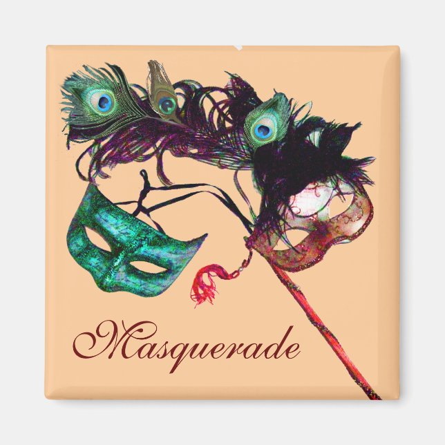MARDI GRAS MASQUERADE PARTY MAGNET (Front)
