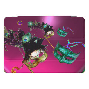 MARDI GRAS MASQUERADE PARTY MASKS Pink Fuchsia iPad Pro Cover
