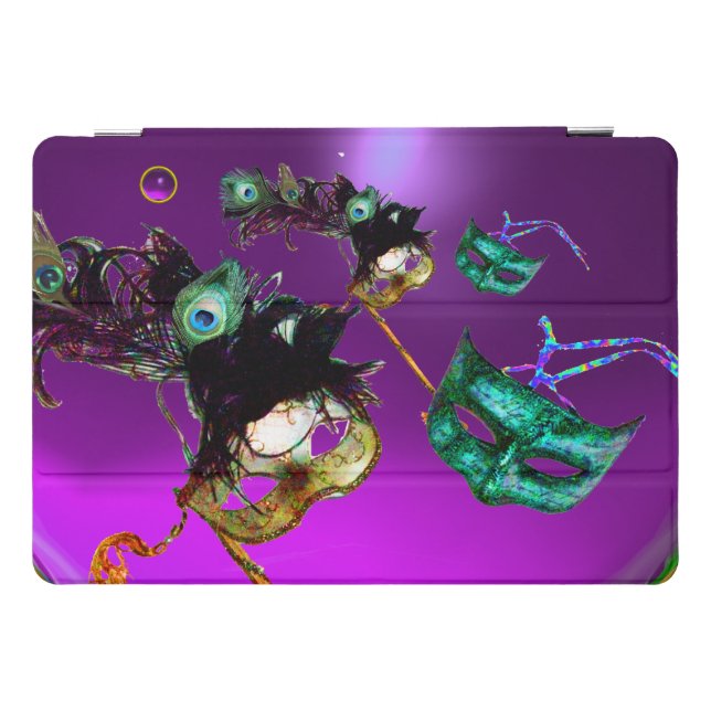 MARDI GRAS MASQUERADE PARTY MASKS Purple iPad Pro Cover (Horizontal)