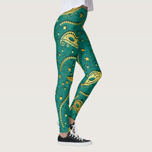 Mardi Gras Masquerade Pop Fashion Leggings