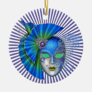 Mardi Gras - Masquerade - SRF Ceramic Ornament