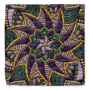 Mardi Gras Medallion Bandana