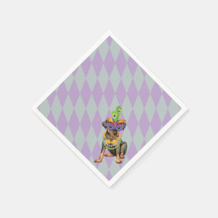 Mardi Gras Min Pin Paper Napkins